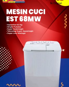 MESIN CUCI 2 TABUNG 6 KG SHARP ES-T 68 MW
